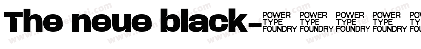 The neue black字体转换